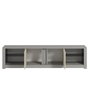 Hanah Home Soporte de TV Gris y Travertino
